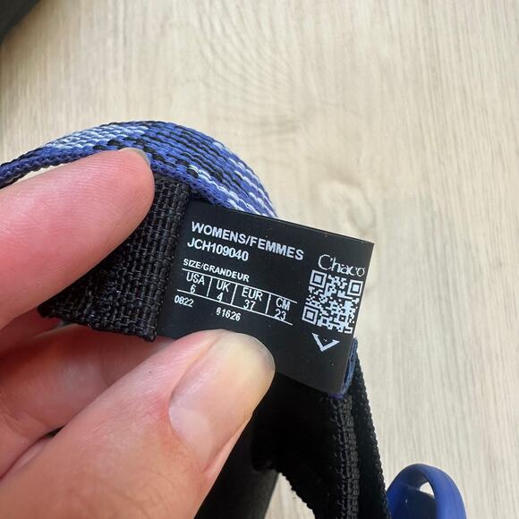 Chaco Z Cloud X2 Overhaul Blue slip resistant adjustable water sandals women's 6 - Picture 5 of 5